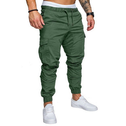 Men's Long Jogging Multi-pocket Trousers