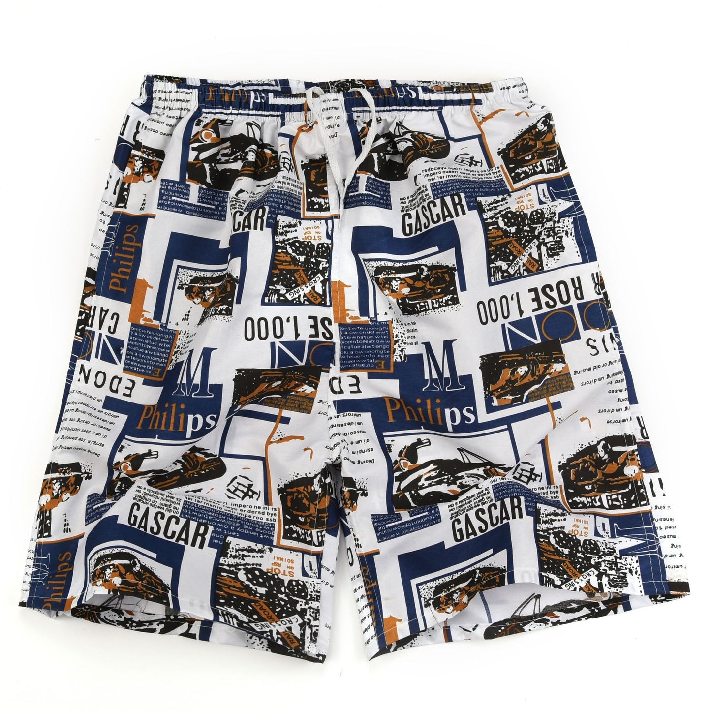 Street pattern quick-drying casual beach pants