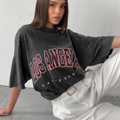 Women Vintage Streetwear Cotton T-shirts